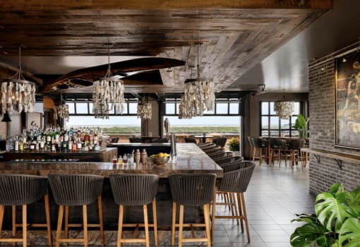 Bohemian Hotel Savannah Rooftop bar.